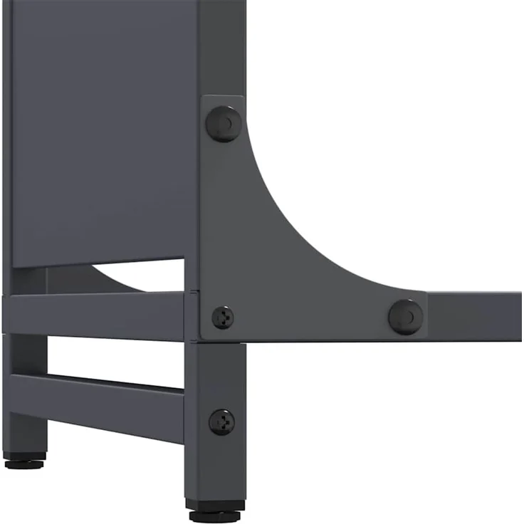 vidaXL Brennholzregal Anthrazit 90x28x90 cm Kaltgewalzter Stahl 864217 – Bild 8