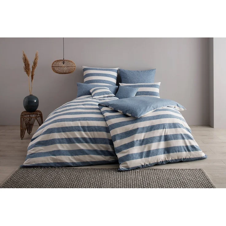 OTTO home Kissenhülle Big Stripe, (2 Stück), Streifen-Design in Melange-Optik – Bild 1