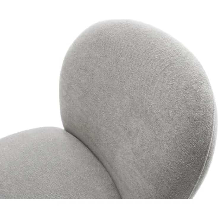 Freischwinger Nube-Flex Strukturstoff Soft Grau Freischwinger flach Effektfinish Titan Taschenfederkern – Bild 6
