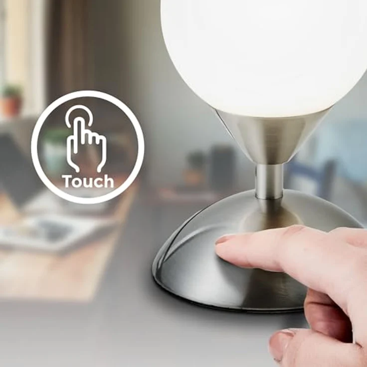 Tisch-Leuchte Lampe Touch Nachttischlampe Nacht-Licht Schreibtischlampe Büro E14 Tulpe – Bild 6