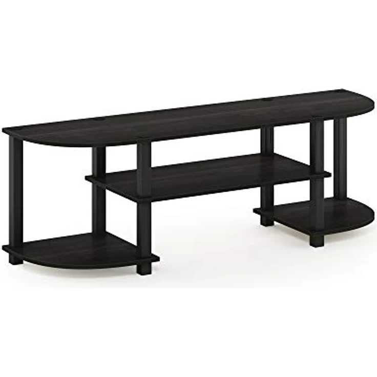 Furinno TV-Regal mit 4 Ablageflächen, holz, Espresso/Schwarz, 34. 04x34. 04x40. 39 cm – Bild 7