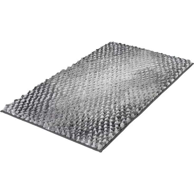 Kleine Wolke Badematte Cory, Höhe 24 mm, rutschhemmend beschichtet, fußbodenheizungsgeeignet, Polyester, quadratisch, Badteppich, modischer Farbverlauf, Hoch-Tief Effekt, waschbar – Bild 5