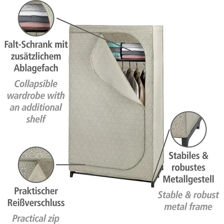 WENKO Kleiderschrank taupe – Bild 6