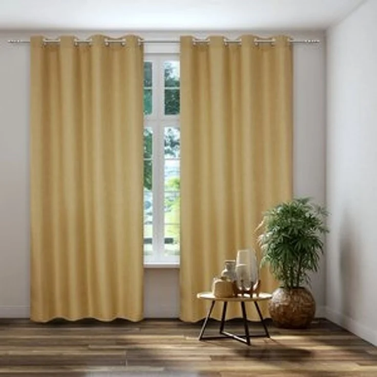 Kutti Vorhang Dimout, Ösen (1 St), verdunkelnd, Verdunkelung, Thermo, isolierend, einfarbig – Bild 6