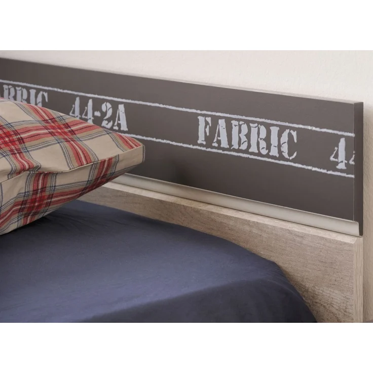 Kinderzimmer Set Parisot Fabric 4-tlg. Holzdekor Esche/Grau/Print – Bild 5