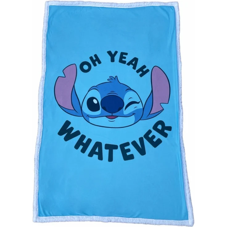 Lilo & Stitch Tagesdecke Bettdecke Fleecedecke Kuschelige Sherpa-Decke, 150x100 cm – Bild 1