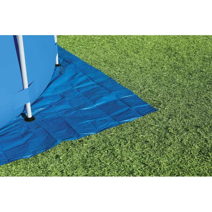 PE- Bodenplane 335 x 335 cm, blau, quadratisch – Bild 6