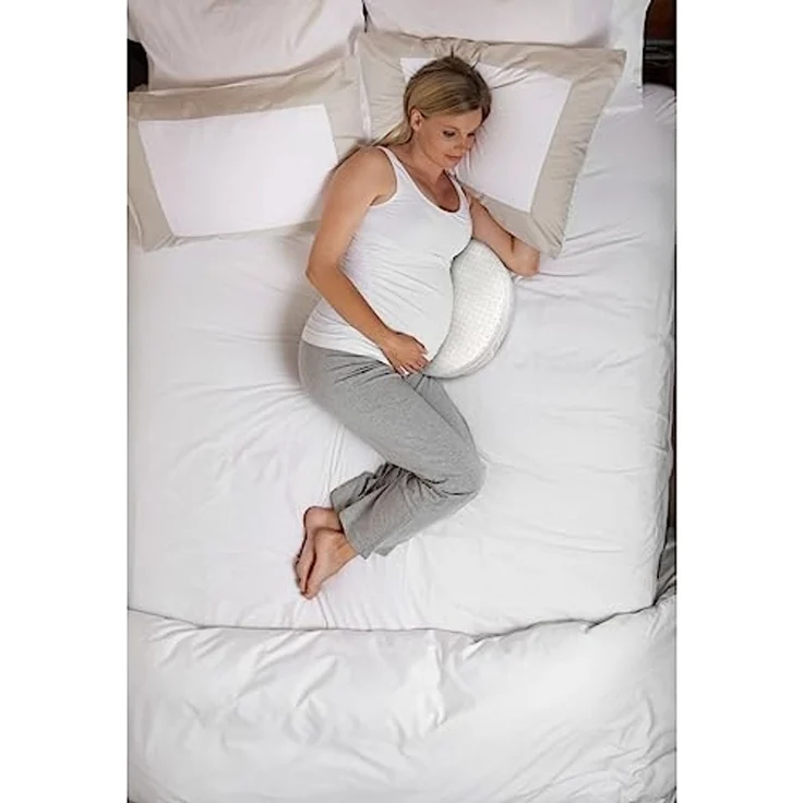 Chicco Boppy Wedge Schwangerschaftskissen, kompakt, maschinenwaschbar, Unterstützung für Bauch, Beine, Hüften und Rücken, für alle Phasen der Schwangerschaft, helle Farbe (Spiral) – Bild 5