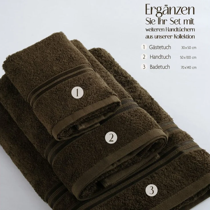Hammetex Guest Towels Set of 5 30x50 cm – 100% Cotton Terry – Oeko-TEX Certified – Soft, Absorbent – with Hanging Loop – Bild 4