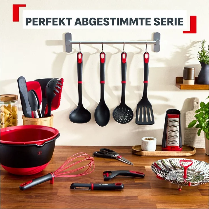 Tefal Dosenöffner Ingenio+, hitzebeständig bis 230°C, spülmaschinenfest, verstärktes Nylon – Bild 2