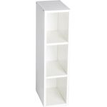 Puckdaddy 'Max' Stauraumregal für 4er Malm 19 x 30 x 97 cm, weiß