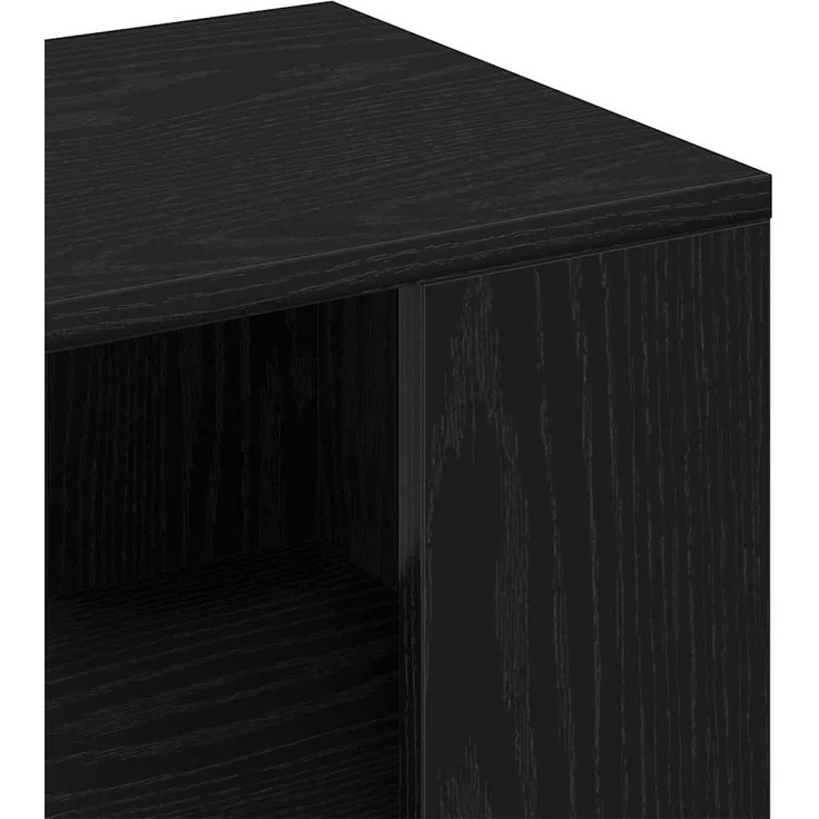 vidaXL Beistelltisch Schwarz Eichen-Optik 36 x 30 x 56 cm 862630 – Bild 7