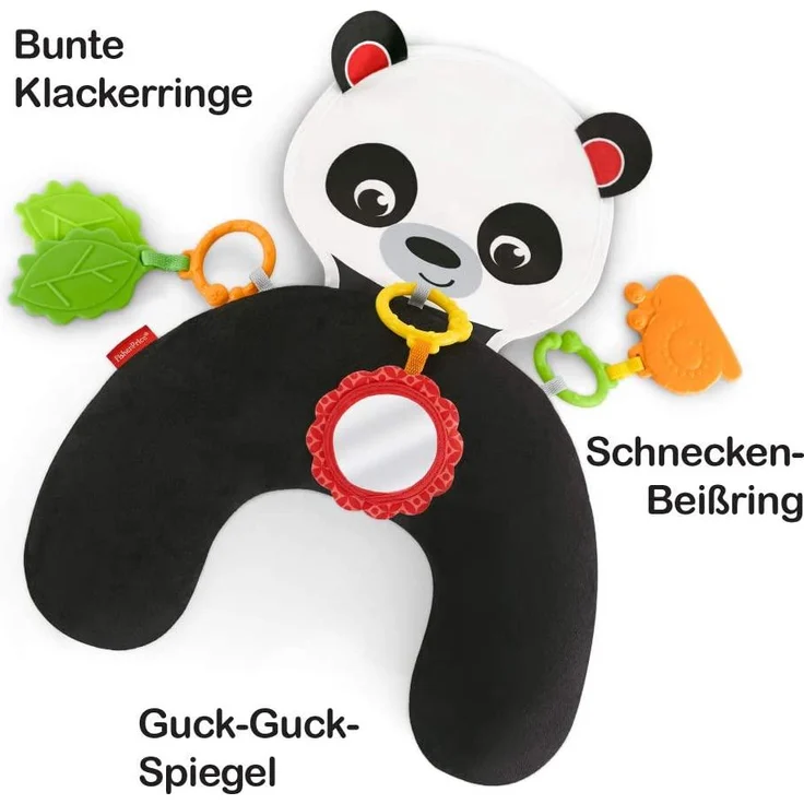 Fisher-Price FXB99 - Panda Spielkissen zum Spielen in der Bauchlage, ab Geburt – Bild 5