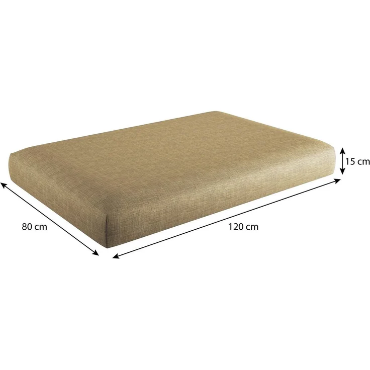 sunnypillow Palettenkissen Milano - 2er Set Palettenauflage mit abnehmbarem Bezug Kaltschaum, 2er Set Sitz- und Rückenkissen – Bild 3