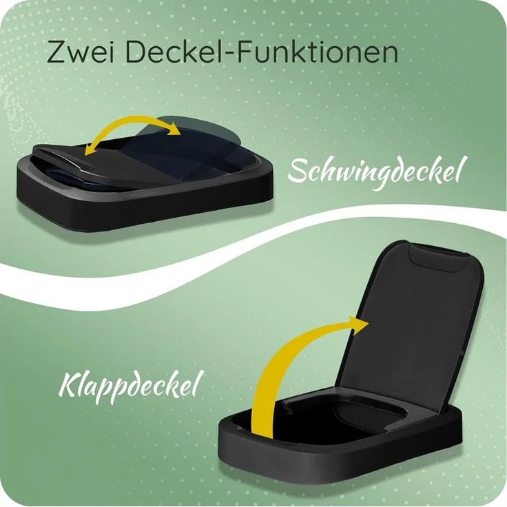 Novaliv Mülleimer 31049-1x, Novaliv Müllsackständer mit Deckel für 70L-120L Müllsäcke, extra Robus – Bild 2