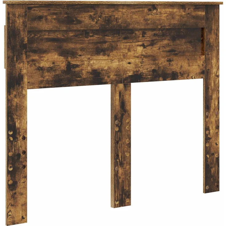 vidaXL Bettrahmen Geräucherte Eiche 135 x 190 cm Holzwerkstoff 3409999 – Bild 6
