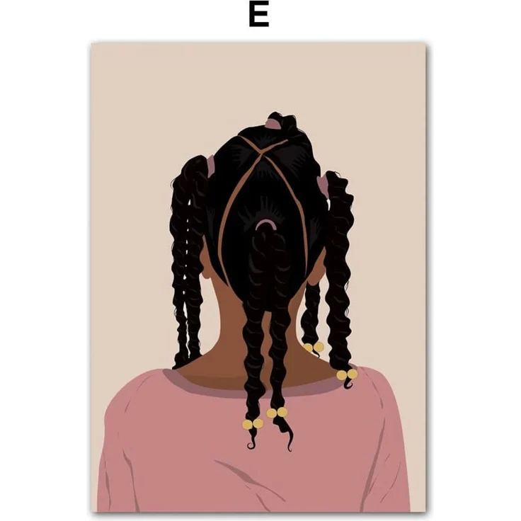 Poster Hip Hop Schmuck Mode | Schwarz Mädchen · Bilder Wohnzimmer | Wandbilder Schlafzimmer | Deko Print ohne Rahmen | Bilder Kunstdruck - A / 15 x 20 cm – Bild 6