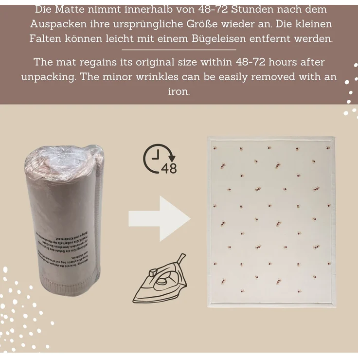 Hakuna Matte Kinderteppich mit Memory-Schaum, dicke & weiche Spielmatte 2,5 cm, Krabbelmatte, Höhe: 25 mm, Extra weich, Roll-_oder_faltbar, Hypoallergen, Schaumstoff – Bild 6