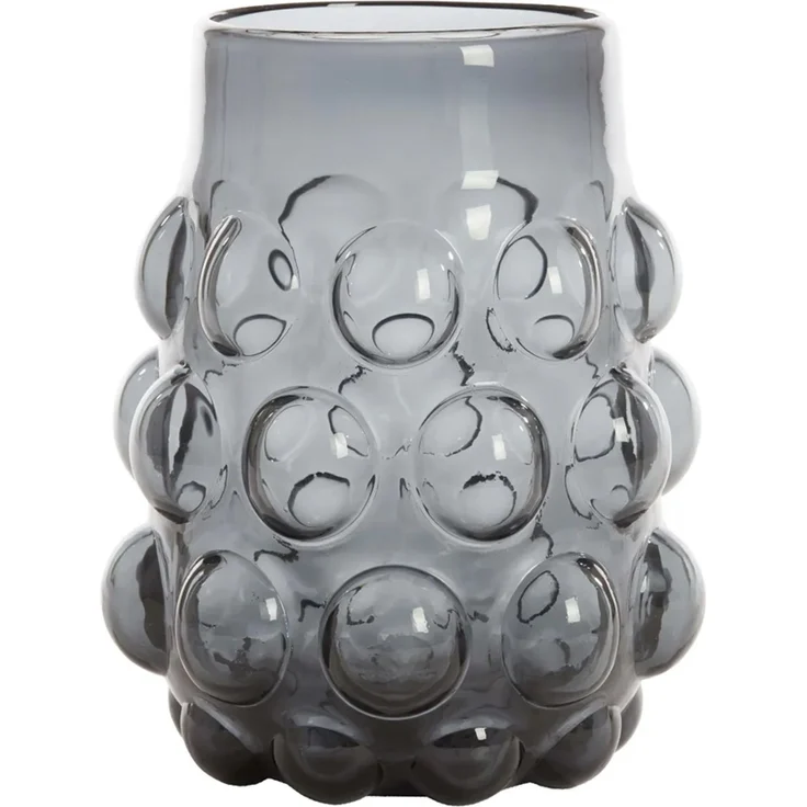 Dekovase Vase HAROA von Light & Living Blumenvase Ø24x30 cm Glas Rauchgrau – Bild 1