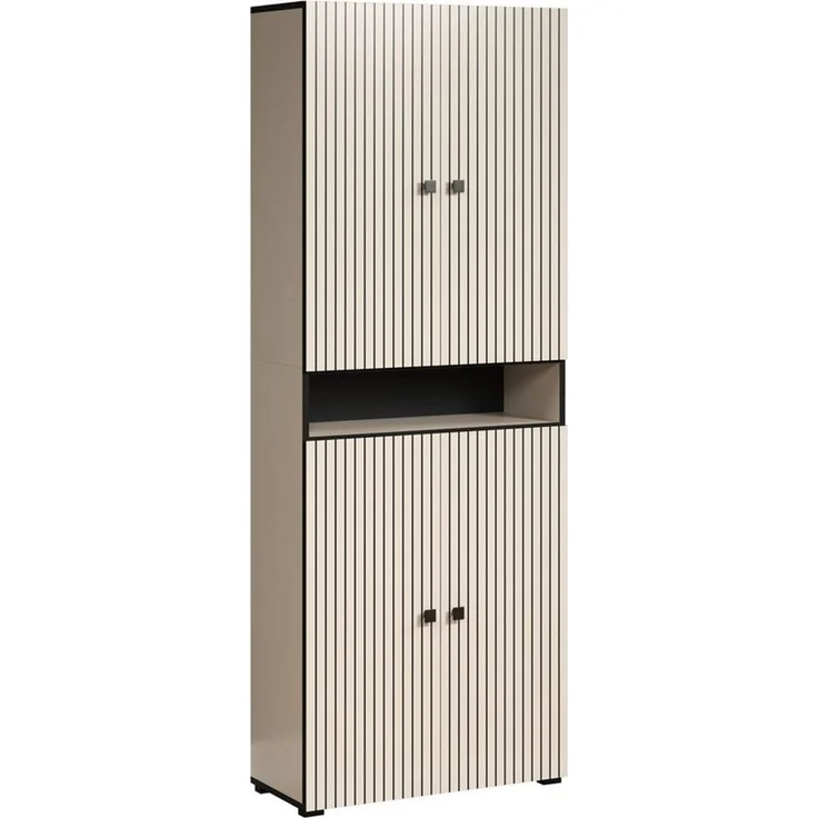 welltime Hochschrank Amrum Badezimmerschrank mit und ohne Schublade - (B/T/H) 40-70/31/186 cm – Bild 2
