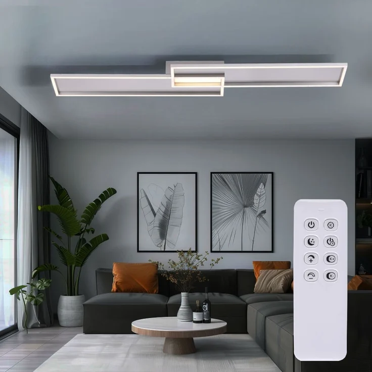 LED Deckenleuchte, Fernbedienung, dimmbar, L 110 cm – Bild 2