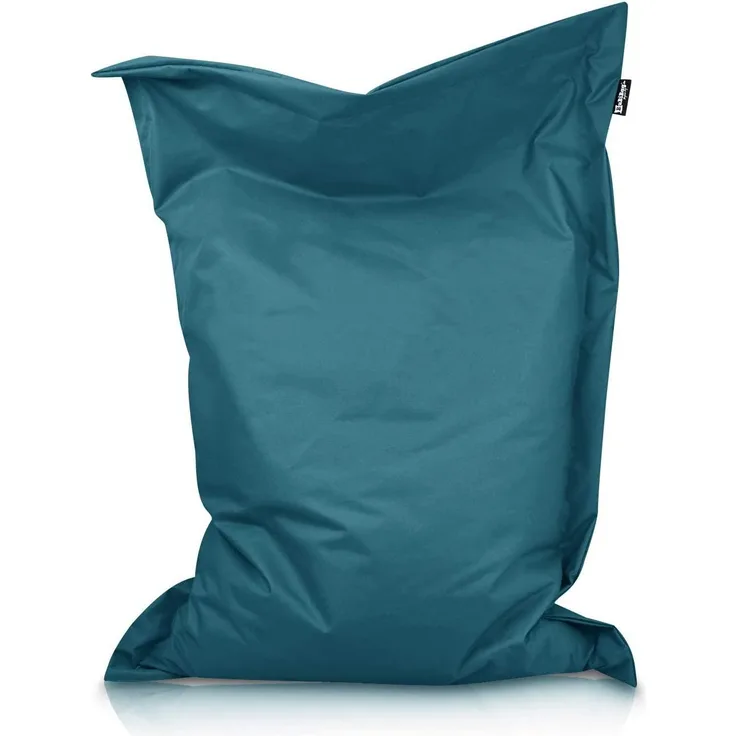 BuBiBag XXL Sitzsack, Outdoor Sitzsäcke für Kinder und Erwachsene, Bodenkissen Beanbag Fatboy wetterfest (Petrol 160x145 cm)