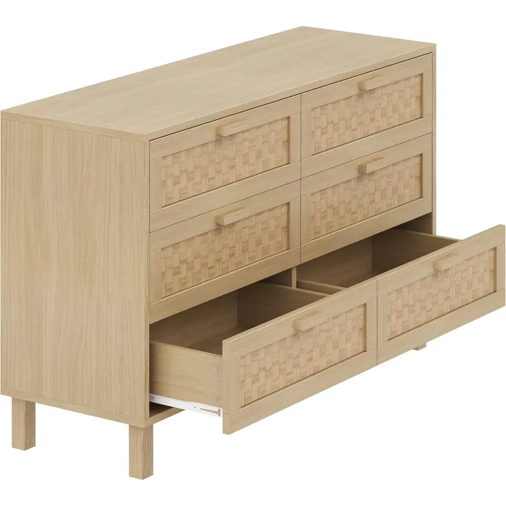 Kommode mit Schubladen, Schubkastenkommode, Sideboard, Aufbewahrungsschrank, Mehrzweckschrank, Küchenschrank – Bild 9