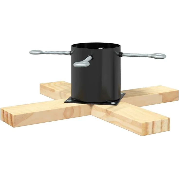 vidaXL Weihnachtsbaumständer 1.73 Schwarz 50 x 50 x 16 cm 42019196 – Bild 5