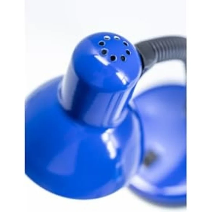 GTV RIO Retro LED Tischlampe E27 Schreibtischleuchte Blau flexibel 40W max 220-240V IP20 Metall Kunststoff Designlampe – Bild 6