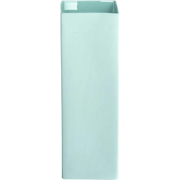 ASA Selection Cube Blue Vase, Blumenvase, Blumentopf, Tischvase, Keramikvase, Keramik, Aqua, 27 cm, 46020108