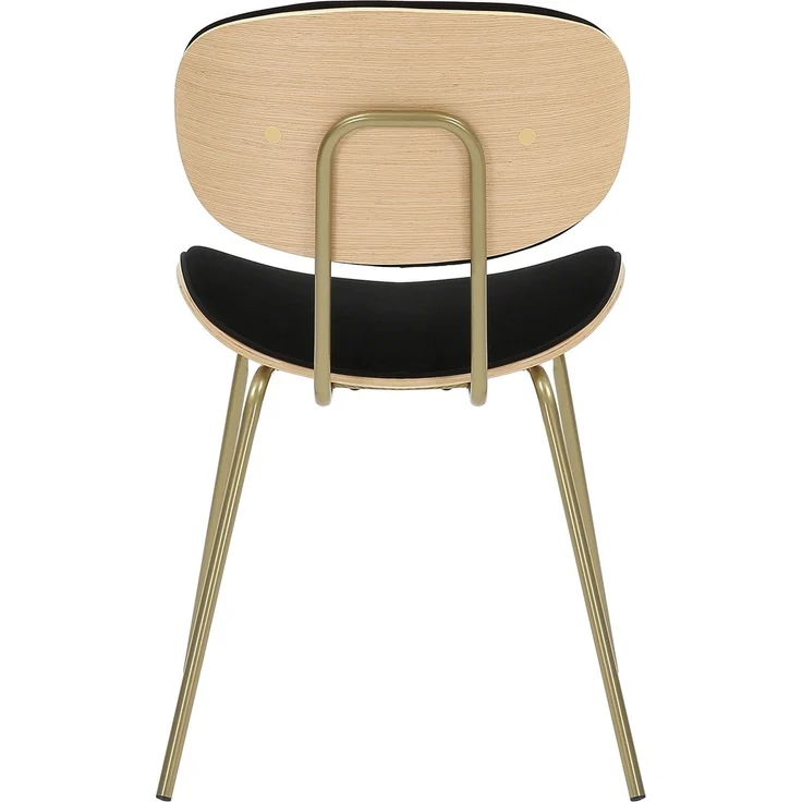 Calicosy Stuhl aus schwarzem Stoff H78 cm – OLYMPE - Helles Holz – Bild 5