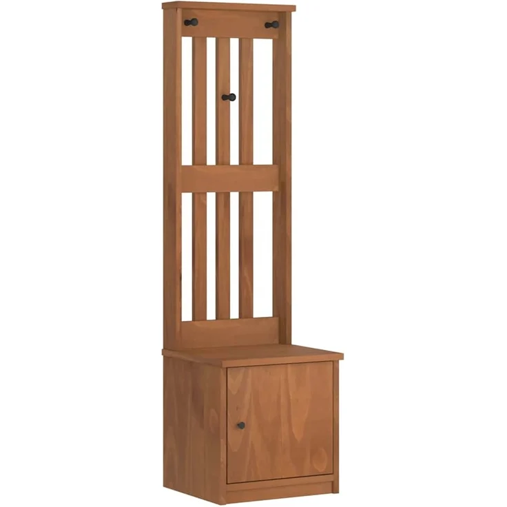 vidaXL Garderobenständer SANDNES 45x40x159,5 cm Massivholz Kiefer 4010484 – Bild 1