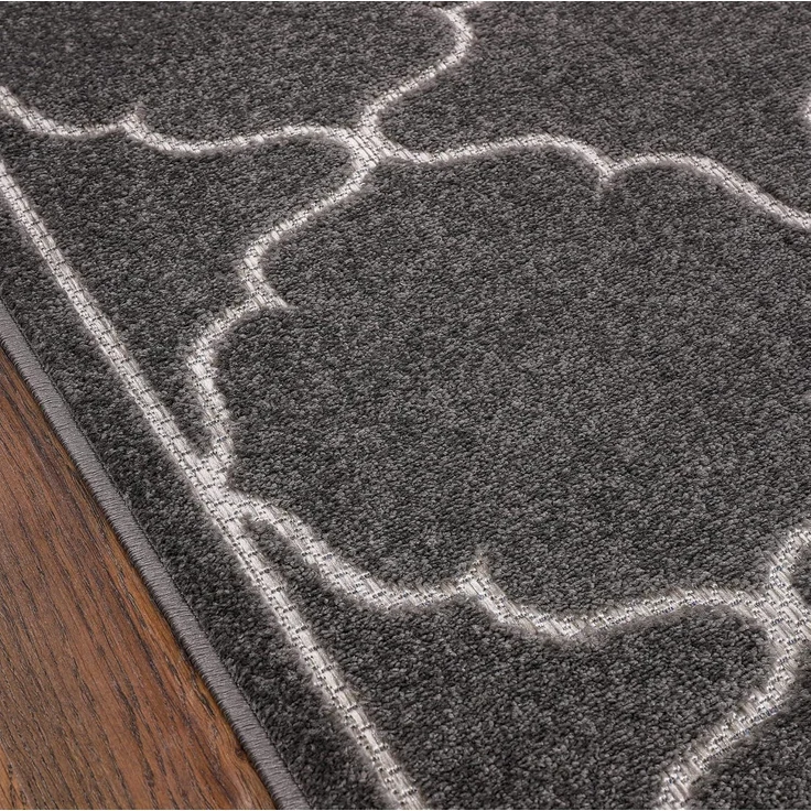 Sanat 'Berlin' Teppich, Höhe: 6 mm, In -und Outdoor geeignet, Grau, 240 x 330 cm – Bild 5