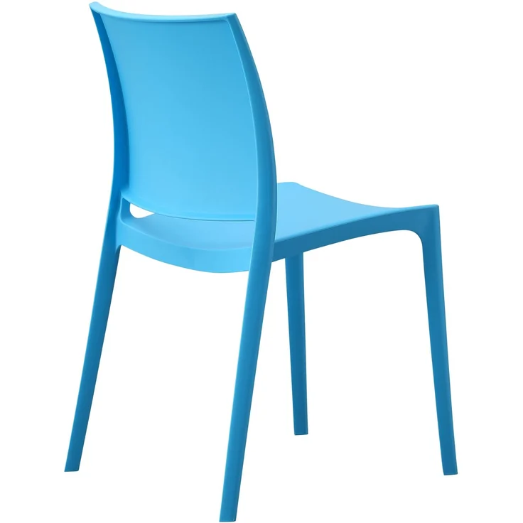 CLP Gartenstuhl Meton mit Lehne stapelbar wetterfest UV-beständig bis 150 kg,blau – Bild 6