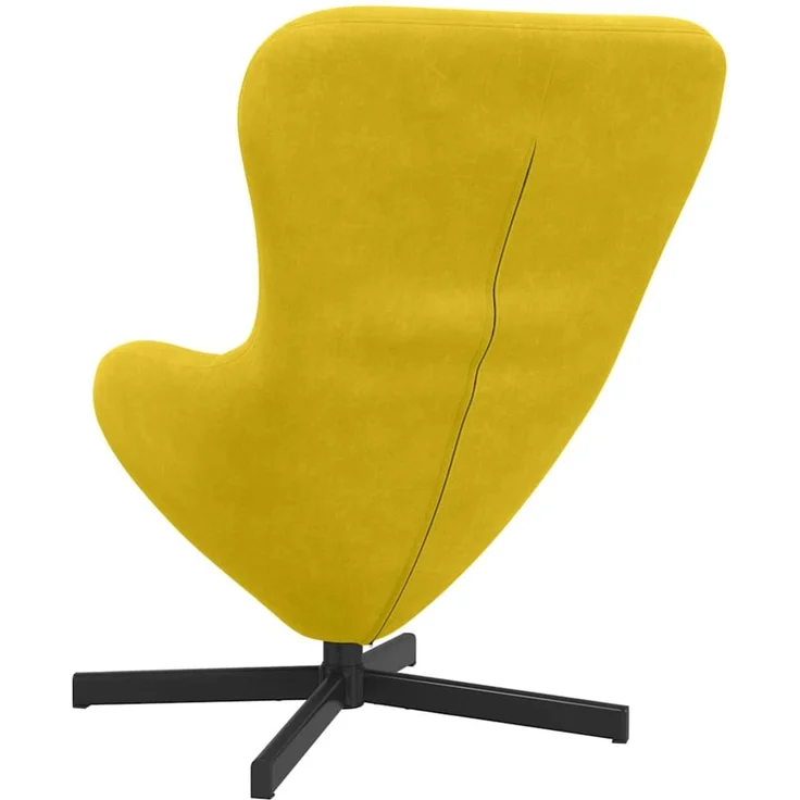 vidaXL Eiersessel Gelb 63 x 73 x 90 cm Samt 42002763 – Bild 4