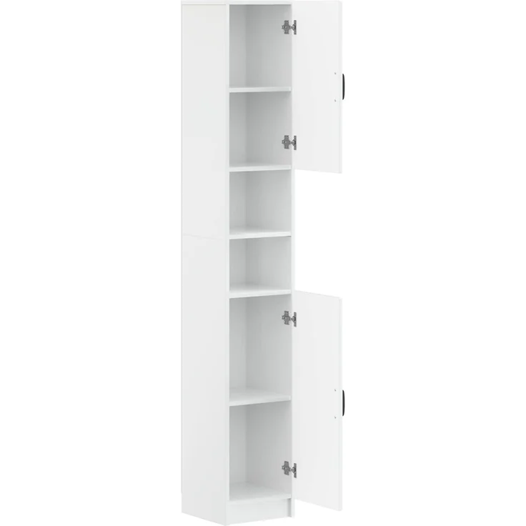 vidaXL Badezimmerschrank mit offenem Regal UTRECHT Hochglanz Weiß 897699 – Bild 2