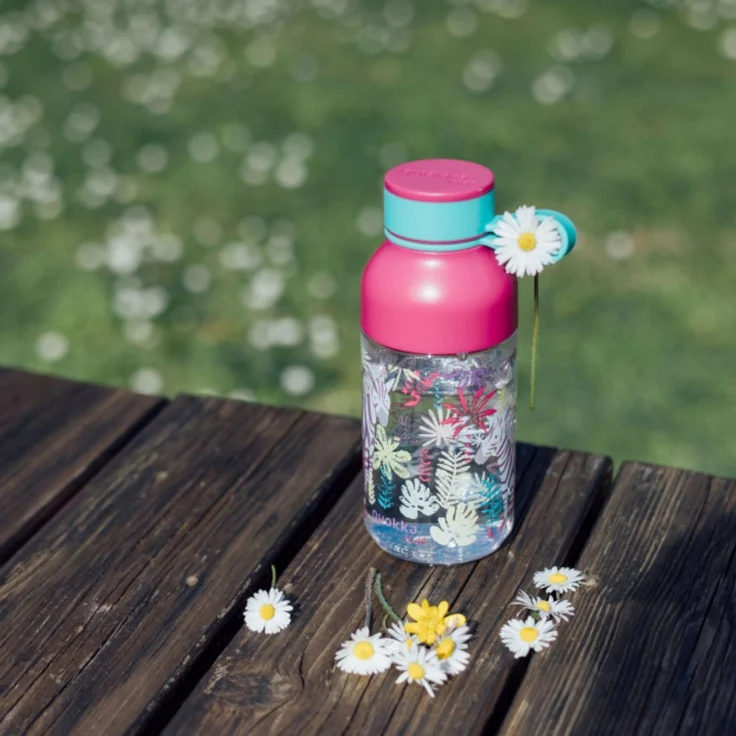 Quokka Ice Kids Trinkflasche 430 ml ZEBRAS Abnehmbare Austattung – Bild 2