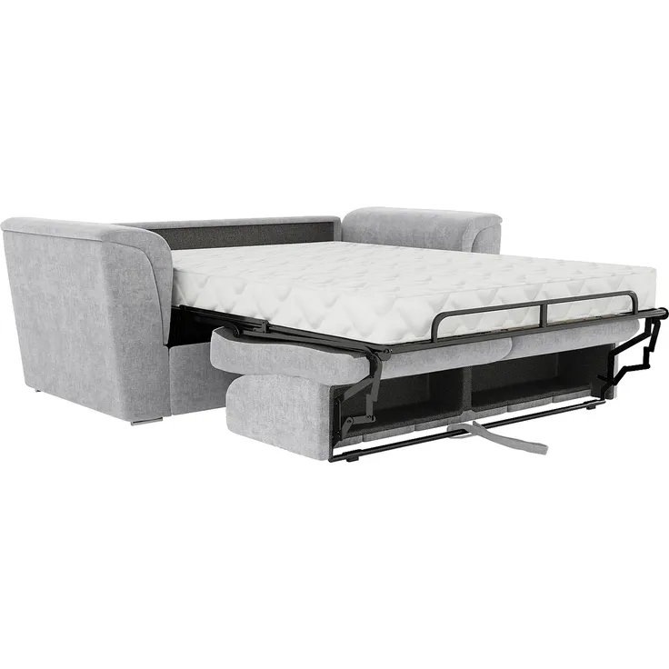 Vente-unique - RIZORA Sofa Stoff Grau - B 223 cm96 cm x H 93 cm x L 230 cm – Bild 5