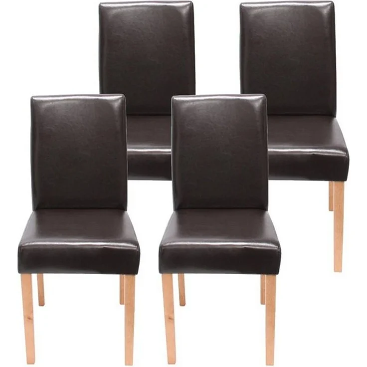 MCW Esszimmerstuhl Littau-4 (Set, 4 St), 4er-Set, Rutschfest durch Kunststoff-Bodenschoner, hohe Rückenlehne – Bild 4