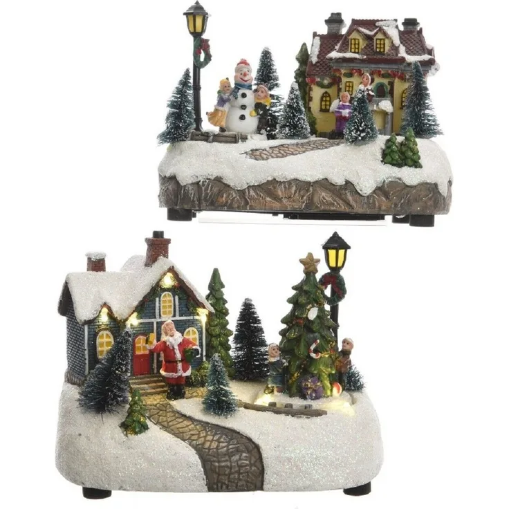 Kaemingk LED Dekolicht LED Weihnachtslandschaften 2 Ausführungen 18,5 x 13 x 13,5 cm Stückpreis