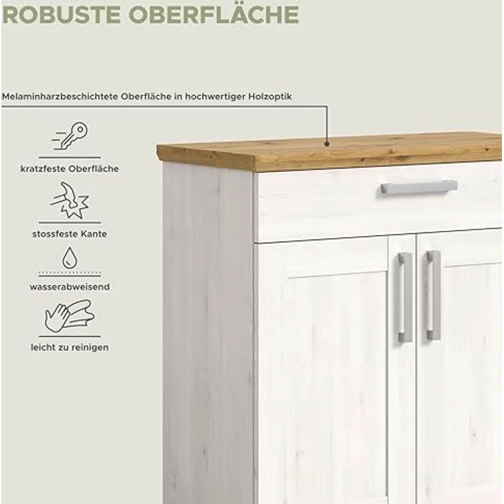 Garderobenset Verona II - Sibiu Lärche / Artisan Eiche – Bild 13