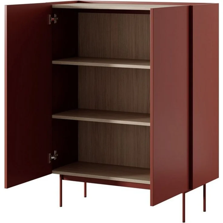 Masseno Kommode COLORE 97 cm Sideboard und 2 Türen rot – Bild 3