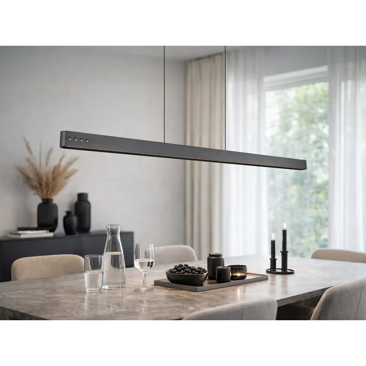 LED Pendelleuchte DONEGAL elektrisch höhenverstellbar, Tageslicht, Breite 150cm