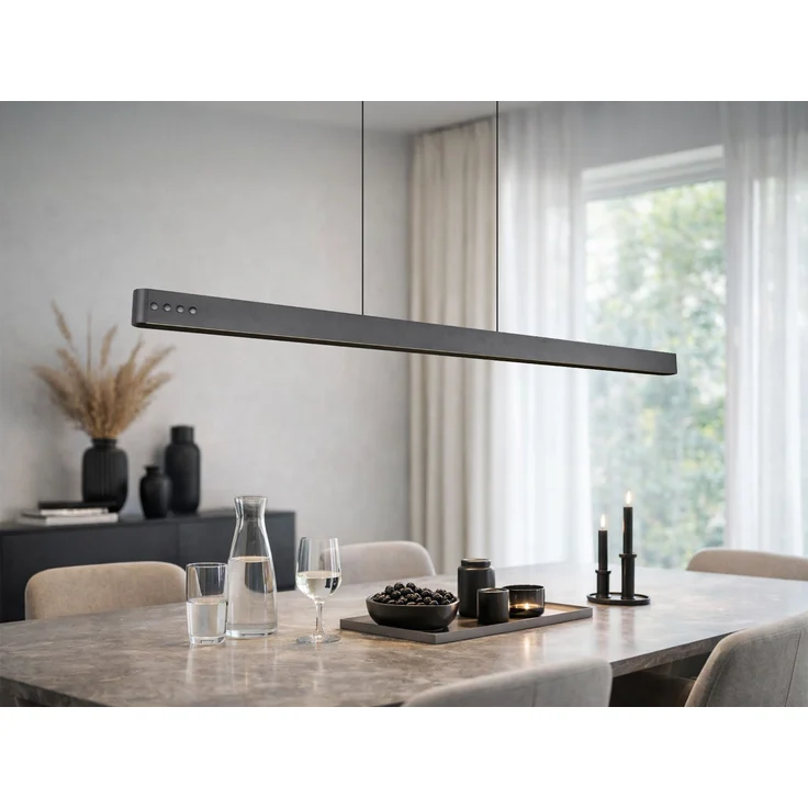 LED Pendelleuchte DONEGAL elektrisch höhenverstellbar, Tageslicht, Breite 150cm – Bild 1