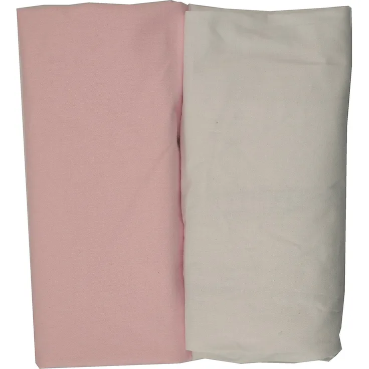 Ti Tin | 2er Packung Spannbetttücher für Kinderbett | 100% Baumwolle in Weiss | Verstellbar mit Gummizug | 50x80 cm