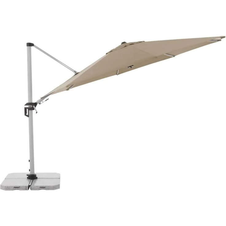Doppler Sonnenschirm / Ampelschirm "Active Pendelschirm 370", greige, Ø 370 cm – Bild 1