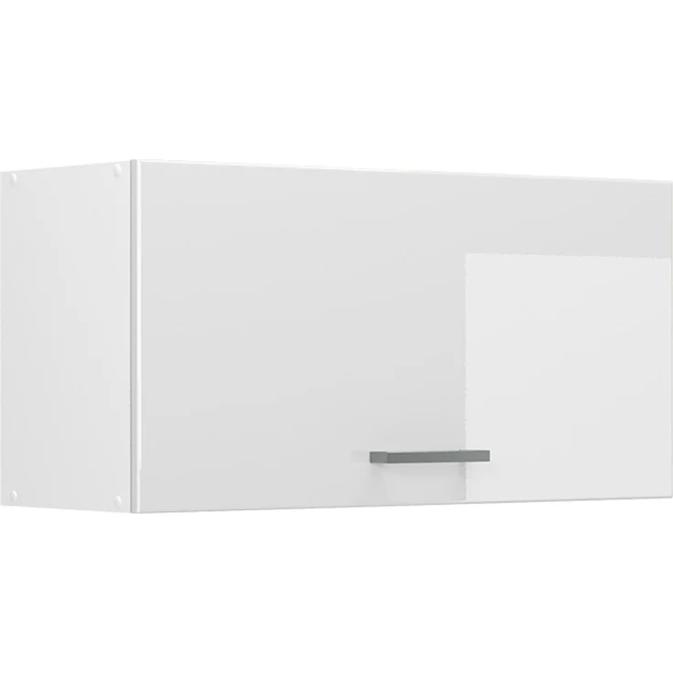 Hängeschrank R-Line Weiß Hochglanz/Weiß 80 cm Flach Vicco – Bild 1