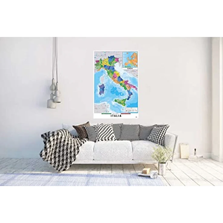 Grupo Erik Italienkarte Poster, 61 x 91.5 cm, gedruckt auf 150 g Kunstdruckpapier, 100% offizielles Design – Bild 2