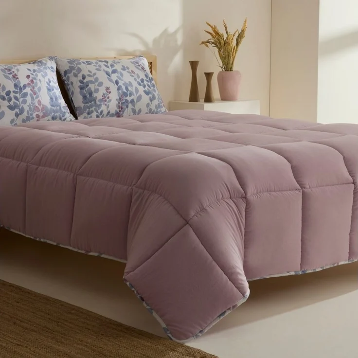 Karaca Bettwäsche Leaf Multicolor Doppelbett Komforter Bettdecken Set 200x200+2x50x70 – Bild 5