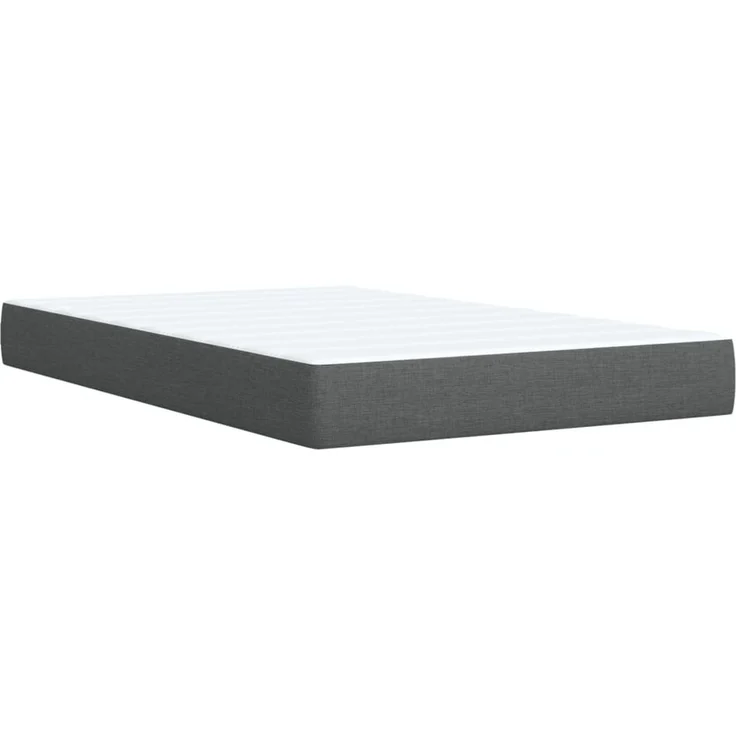 vidaXL Boxspringbett mit Matratze Dunkelgrau 120x200 cm Stoff 3289731 – Bild 10
